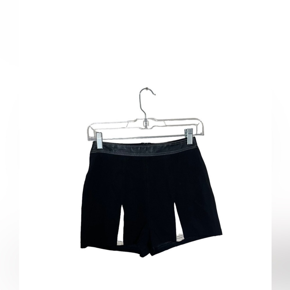 Vintage 1990s John murrough leather high waisted shorts women’s size 4